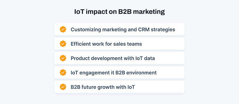 How does IoT affect B2B marketing